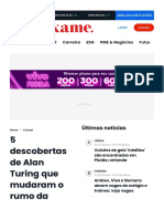 5 Descobertas de Alan Turing Que Mudaram o Rumo Da Tecnologia - Exame