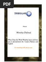 Worship Defined