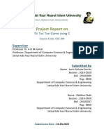 Project Report On Tic Tac Toe Game Using Java