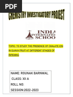 Name: Rounak Barnwal Class: Xii A Roll No: SESSION:2022-2023