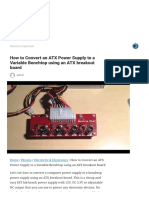 How To Convert An Atx Power Supply To A Variable Benchtop Supply