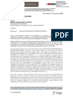 Oficio Enviado Por El Ministerio Del Interior A La Fiscal Marita Barreto