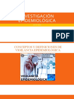 Objetivos Investigación Epidemiológica