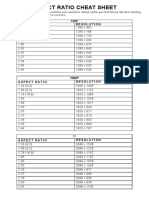 Aspect Ratio Cheat Sheet