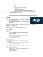 The Cell Structure and Taxonomy