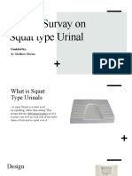 Market Survay On Squat Type Urinal: Gauided By