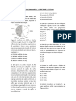 Matemática - 1 Fase