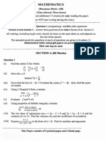 ISC 2016 Mathematics CLASS 12