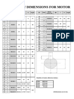 Standard Key Dimensions For Motor: HP Pole Ød T t1 Length HP Pole Ød T t1 Length Motor Frame Size Motor Frame Size