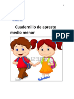 Cuadernillo de Apresto Medio Menor 3años