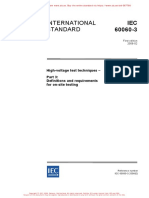 International Standard: High-Voltage Test Techniques - Definitions and Requirements For On-Site Testing