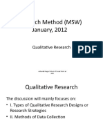 Qualitative Research Methods