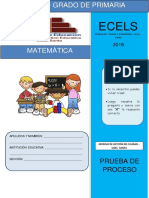 Examen Mat. 5º Grado - 2016