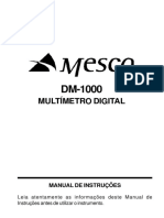 DM-1000 Multímetro Digital Manual de Instruções