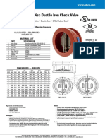 Wafer Style Twin Disc Ductile Iron Check Valve