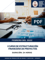 I Curso de Estructuración Financiera de Proyectos