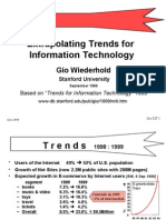 Extrapolating Trends For Information Technology: Gio Wiederhold