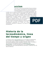 Historia de La Termodinámica