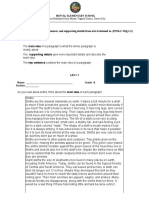 Learning Competency: Identify The Main Idea, Key Sentences, and Supporting Details From Text To Listened To. (En4Lc-Iiig-1.1) Definition