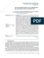 Characteristics of Patients With Acute Appendicitis at Rsup Dr. M. Djamil Padang Year 2017-2019