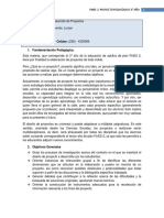 Proyecto Pedagogico 3 Ano Diseno y Desarrollo de Proyectos