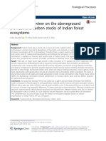 A Systematic Review On The Aboveground Biomass and Carbon Stocks of Indian Forest