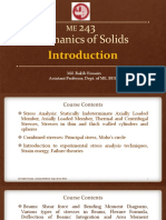 243 Mechanics of Solids: Md. Rakib Hossain Assistant Professor, Dept. of ME, BUET