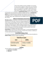 Conduct of Monetary Policy - Tools, Goals, Strategy, and Tactics