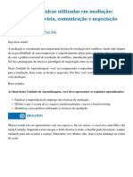 4.técnicas Utilizadas em Mediação Entrevista, Comunicação e Negociação