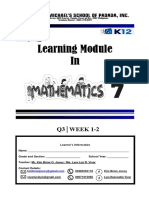 Math 7 q3 WK 1-2