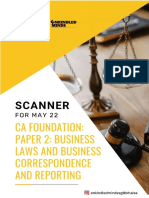 Law & BCR Scanner @mission - CA - Foundation