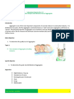 Laboratory Exercise No. 2-C Sieve Analysis and Abrasion Test of Aggregates