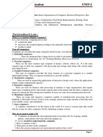 Computer Organization Unit-I: 1. Embedded Computers