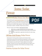 Easy Home Solar Power