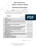 Escala de Autoevaluación Del TDAH en Adultos