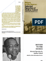 Selected Speeches of Amilcar Cabral: The Source