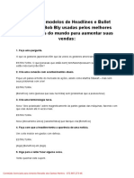 Use Os 39 Modelos de Headlines e Bullet Points Do Bob Bly Usadas Pelos Melhores Copywriters Do Mundo para Aumentar Suas Vendas