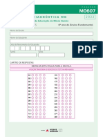 Avaliação Diagnóstica MG: Matemática E Artes