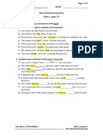 Extra Grammar Exercises (Unit 2, Page 17) : Top Notch 3, Third Edition