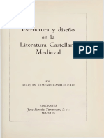 Gimeno Casalduero, J.-Estructura y Diseño en La Lit. Castellana Medieval