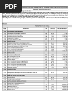 U2 EV Estudio de Caso Presentacion Del Presupuesto de Obra