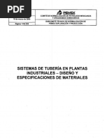 NRF-032-PEMEX-2005 Sistemas de Tubería en Plantas Industriales - Diseño y Especificación de Materiales