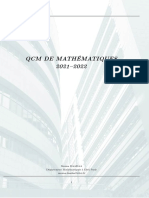 QCM Maths Corrigé