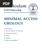 Curriculum: Minimal Access Urology