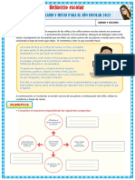 FICHA 1 COMUNICACIÓN Mis Planes y Metas para El Año Escolar 2022