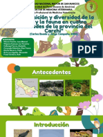 Composición y Diversidad de La Flora y La Fauna en Cuatro Localidades de La Provincia Del Carchi