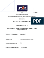 Biochemistry Practical Report