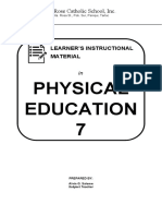 Physical Education 7: Learner'S Instructional Material