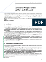 Use of X-Ray Fluorescence Analysis For The