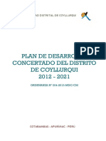 Plan de Desarrollo Comunidad Campesina de Coyllurqui